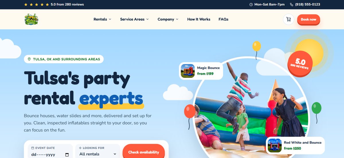 Hopscotch design, home page