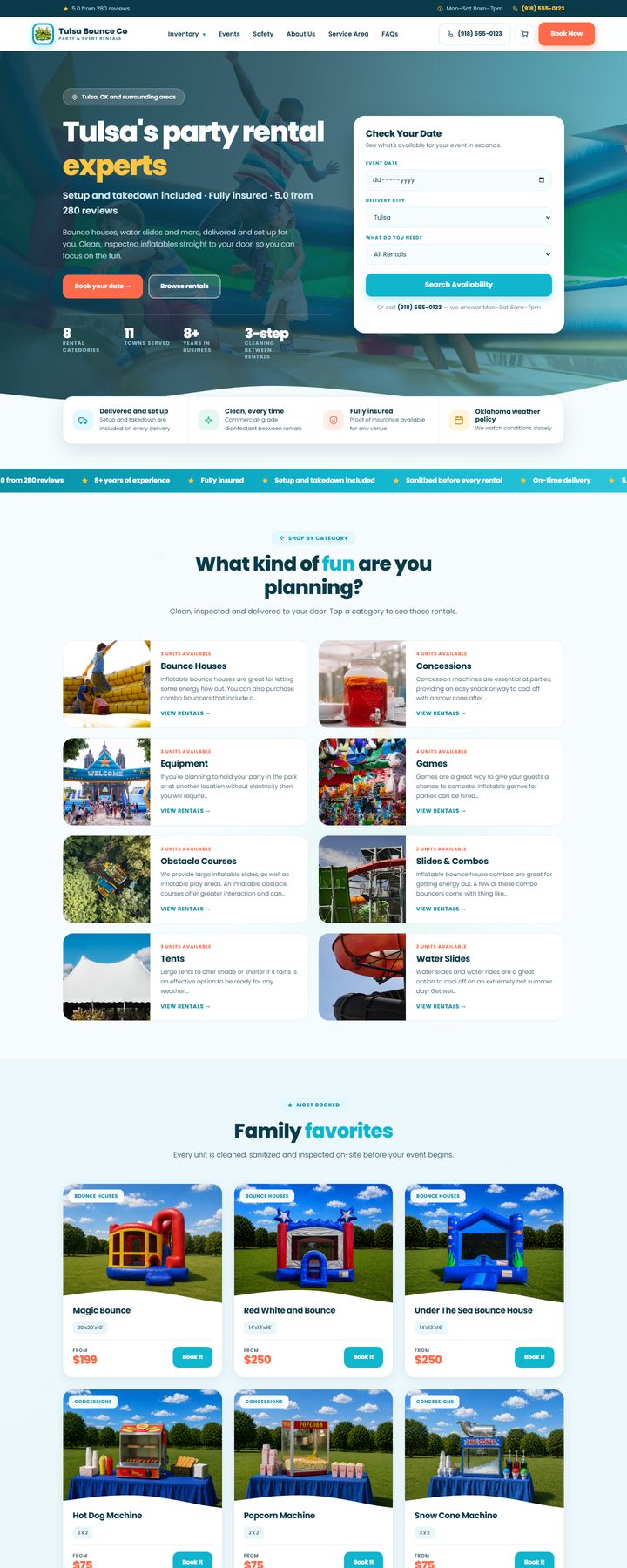 Splash design, home page